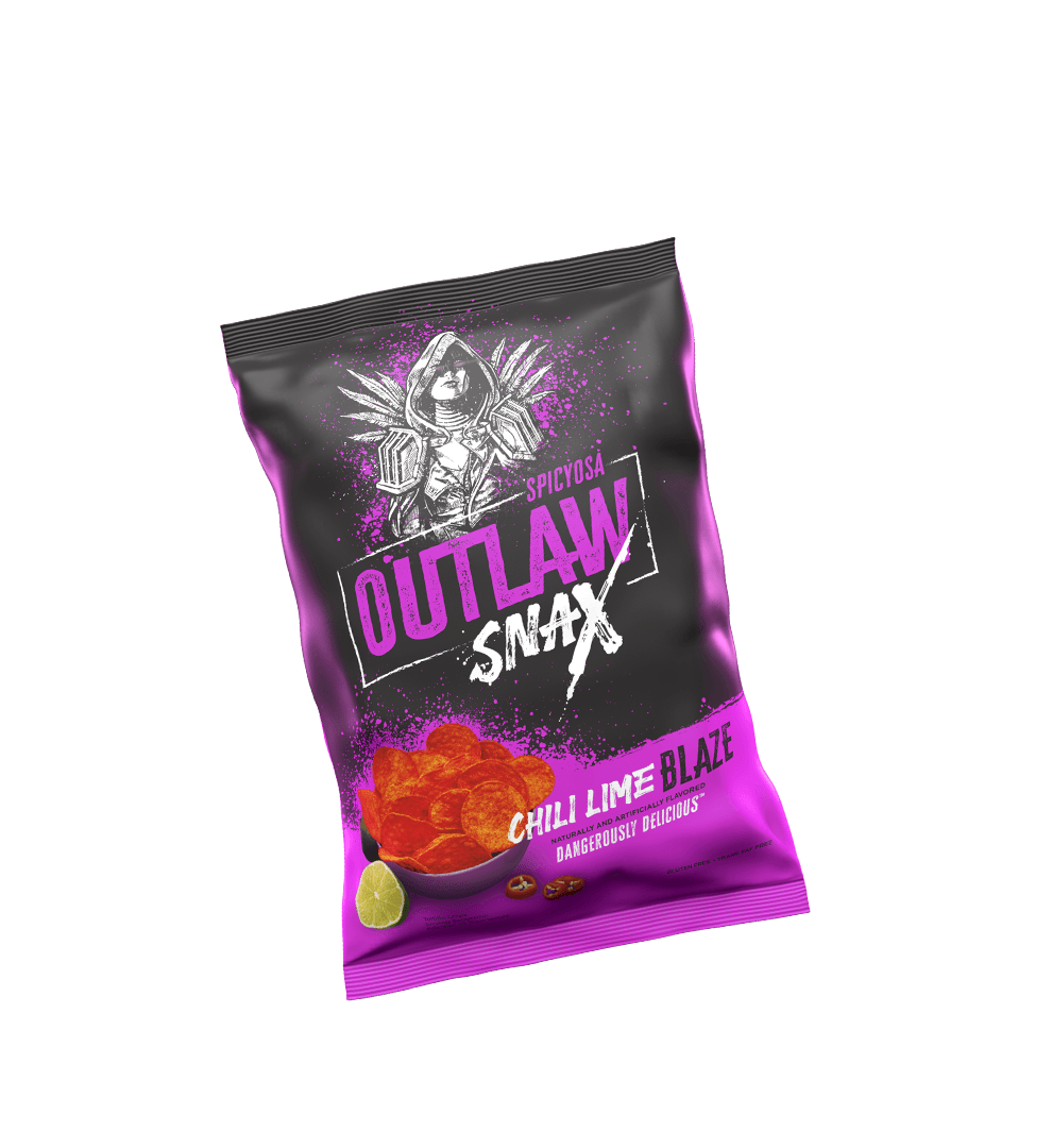 Outlaw Snax Chili Lime Blaze Tortilla Chips