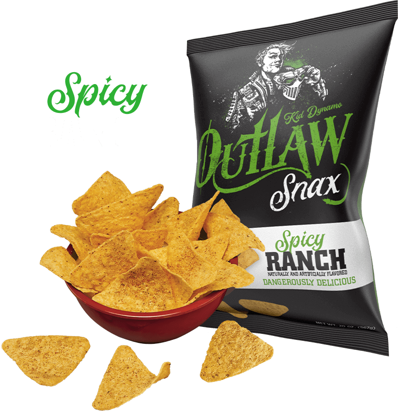 Outlaw Snax Spicy Ranch Tortilla Chips